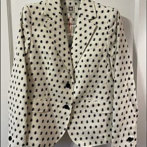 Anne Klein Clipped Jacquard Jacket